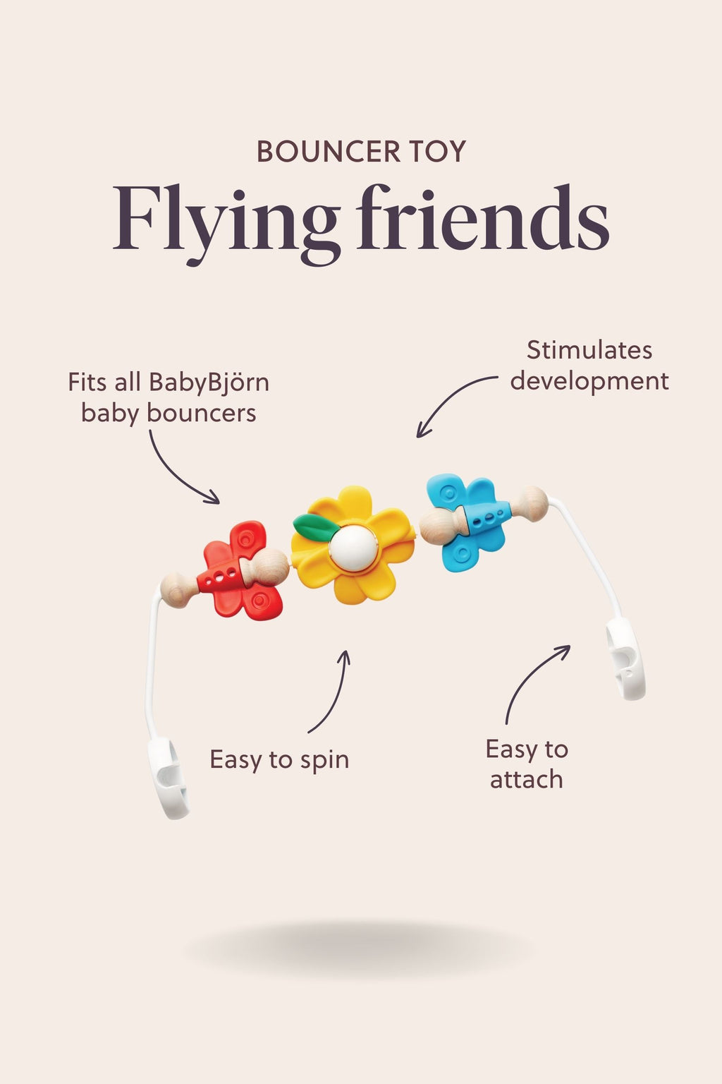 Toy for Bouncer - Flying friends
